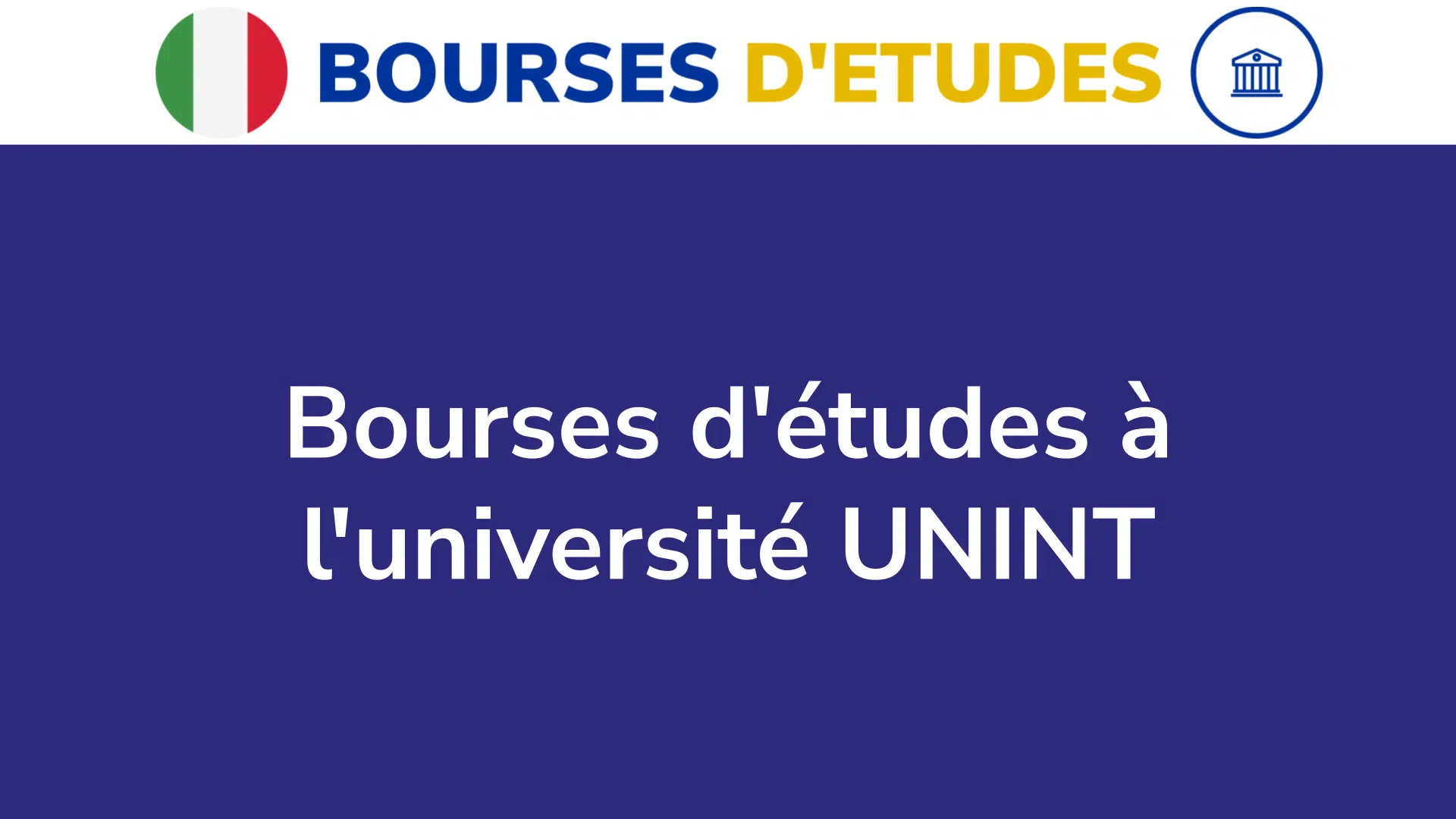 Bourses d'études à l'université UNINT