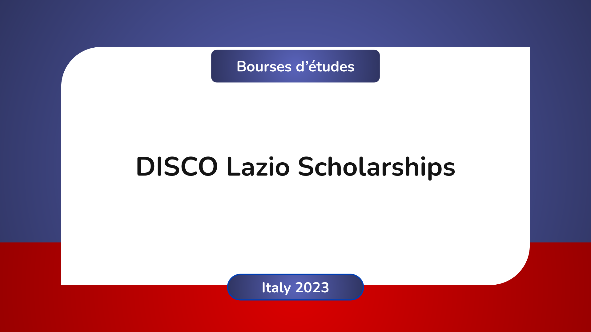 DISCO Lazio Scholarships
