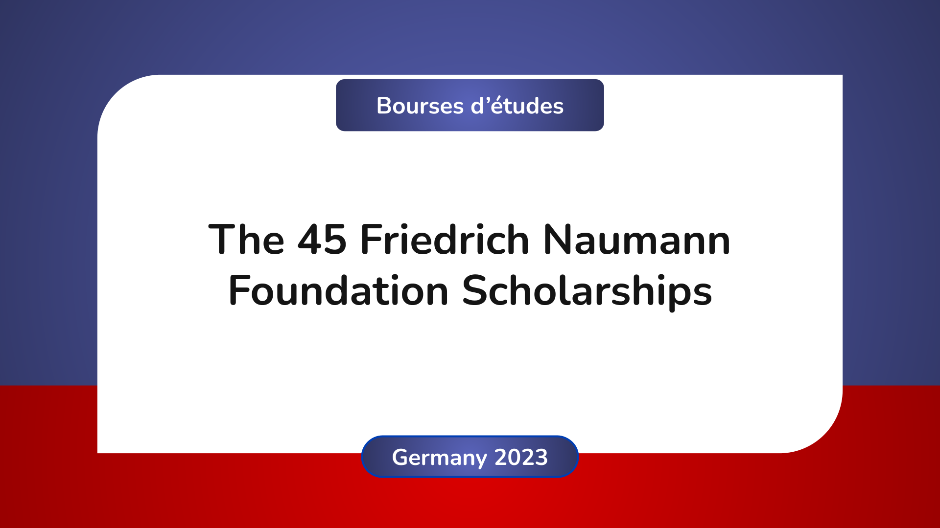 Friedrich Naumann Foundation Scholarships