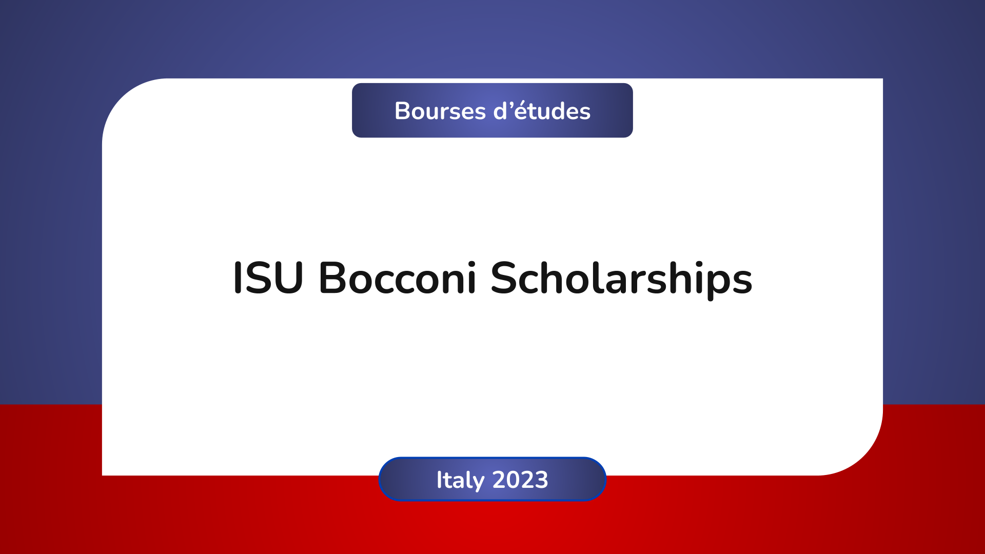 ISU Bocconi Scholarships