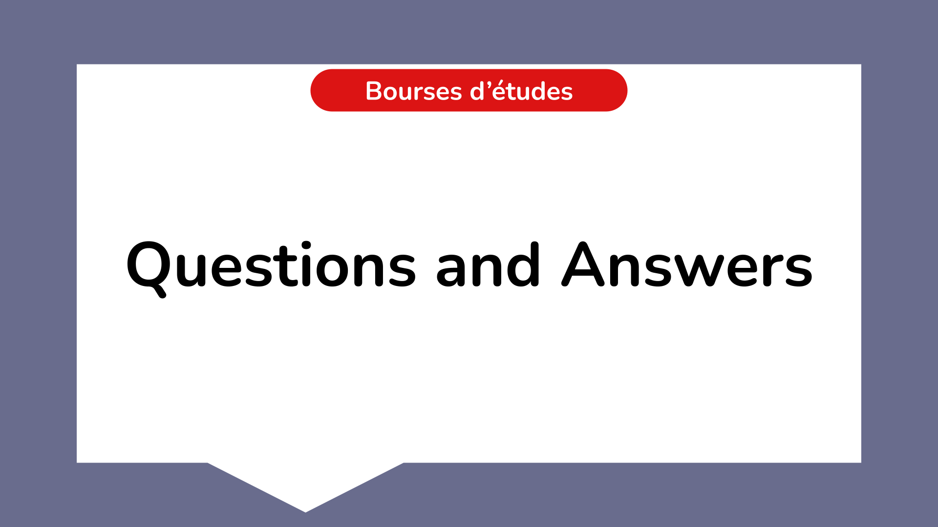 Questions and Answers
