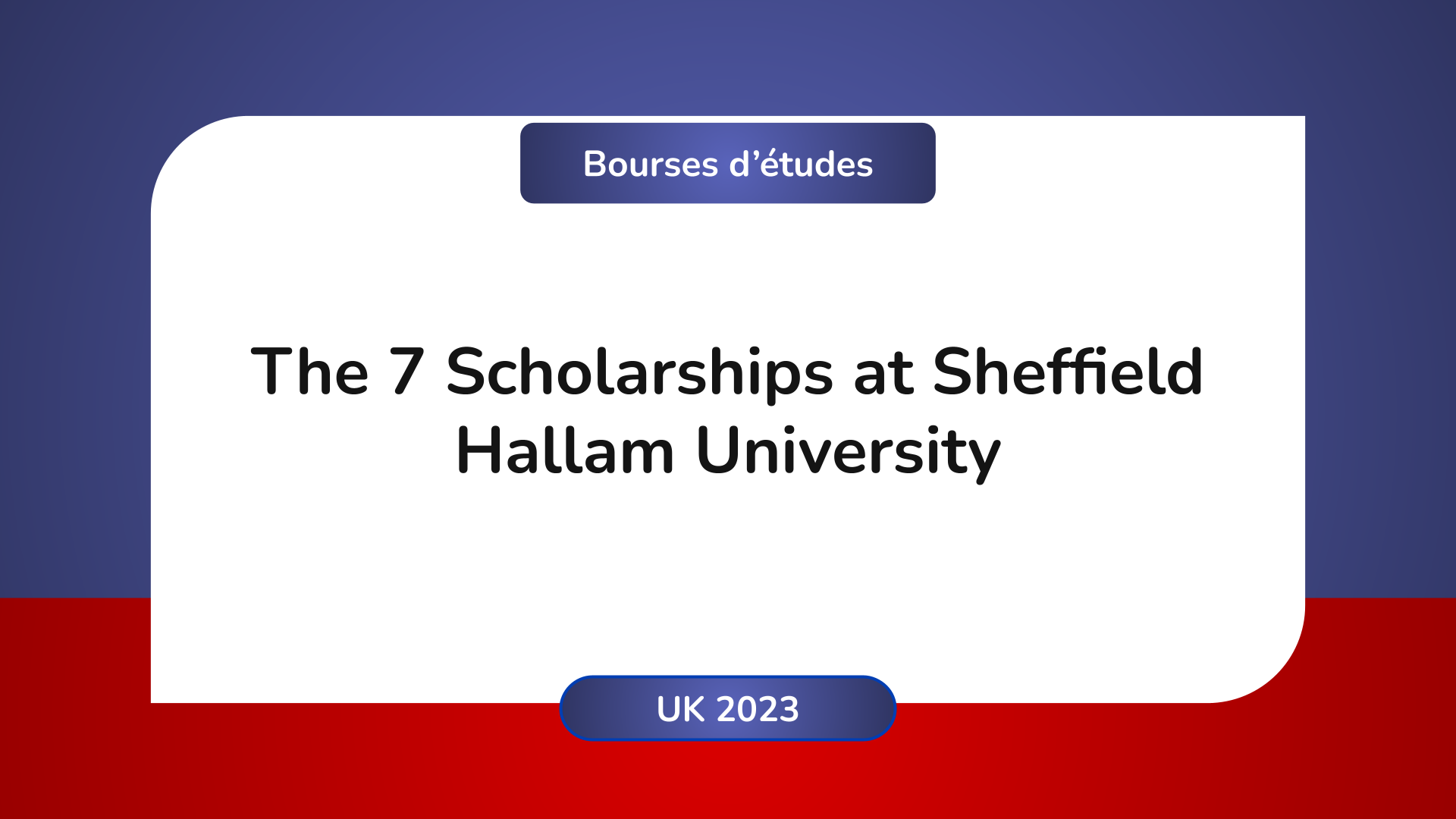 Scholarships Sheffield Hallam University