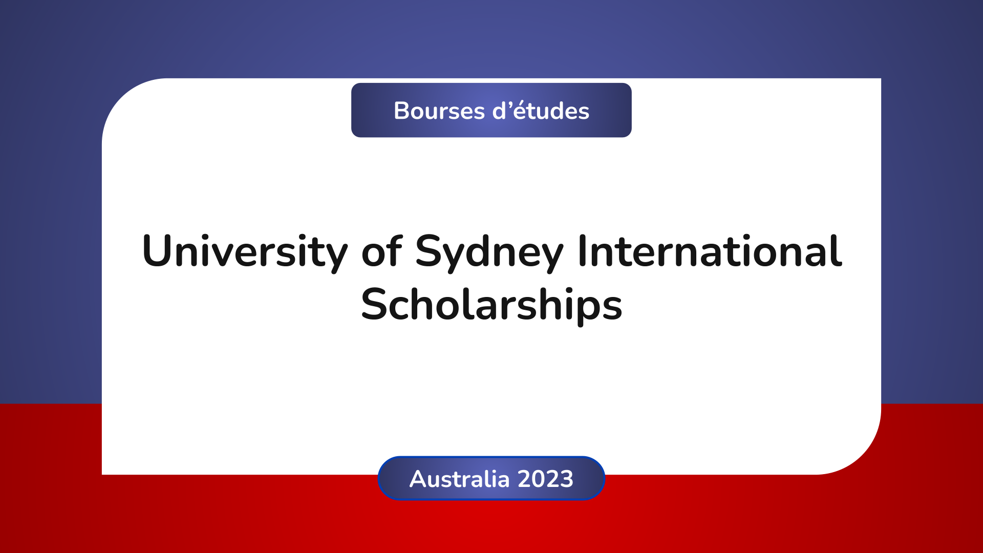 University of Sydney International Scholarships