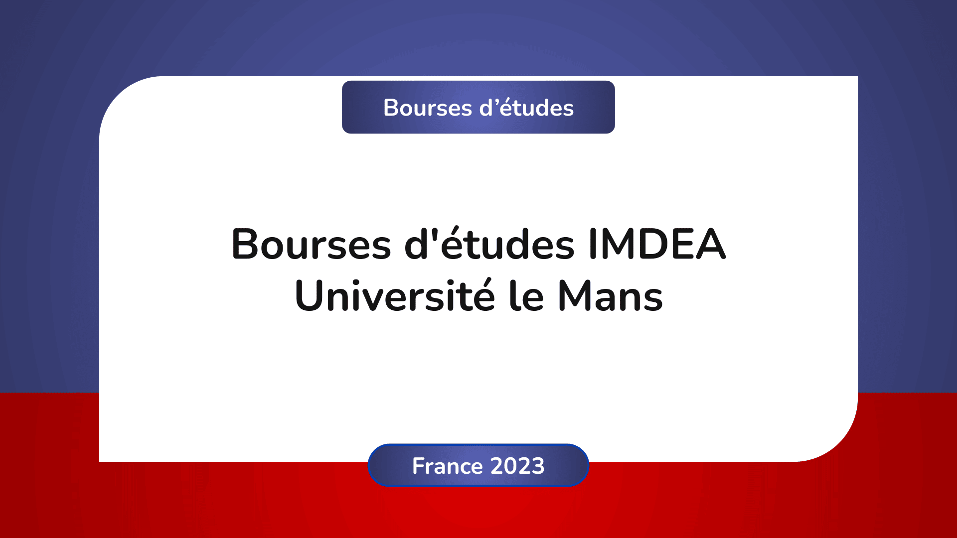 bourses d'études IMDEA Université le Mans