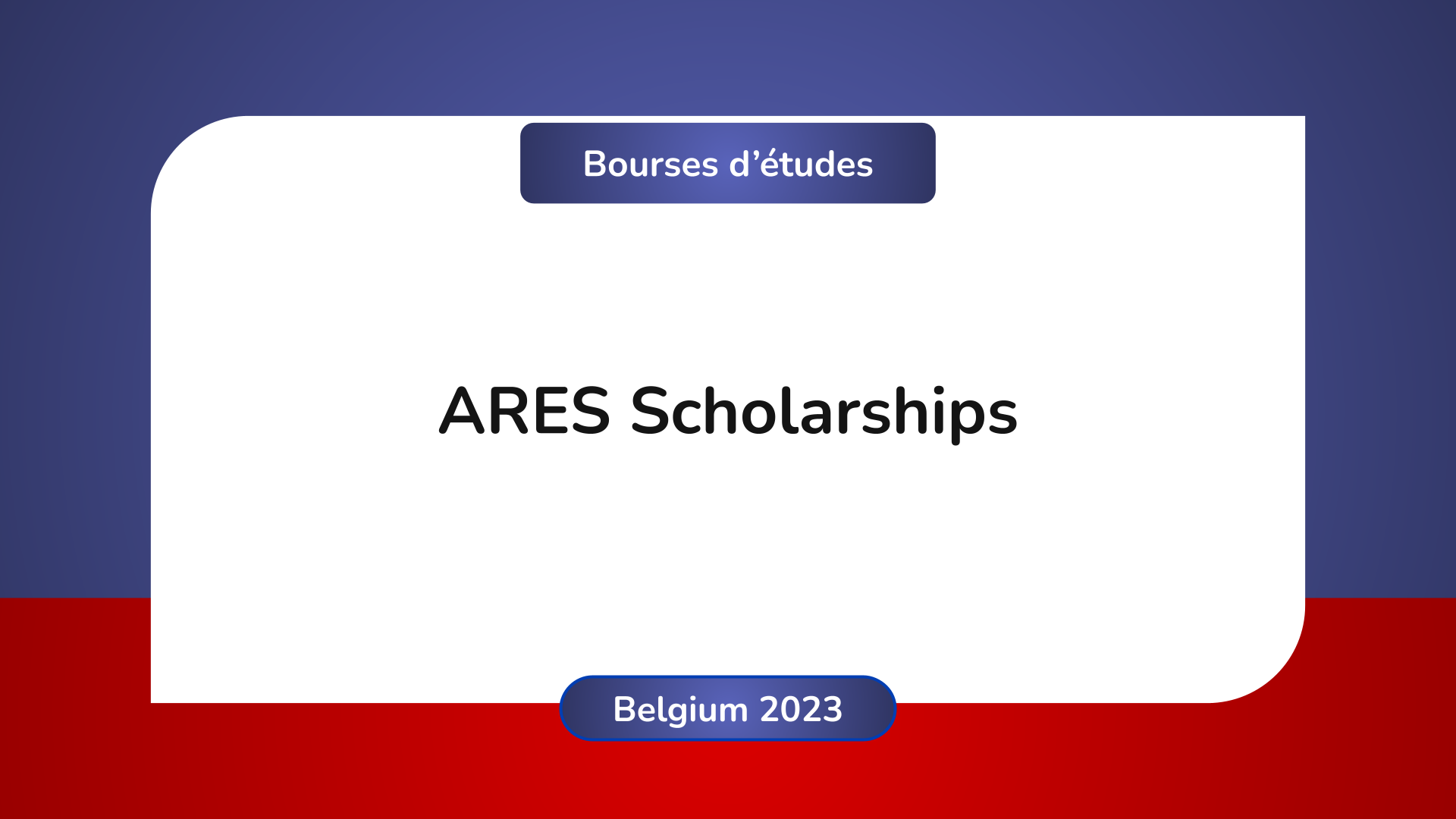 ARES Scholarships Belgium