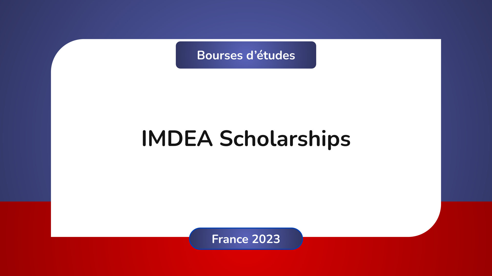 IMDEA Scholarships France