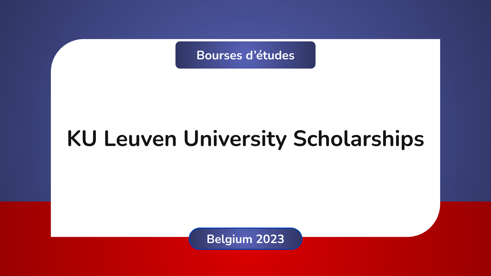 KU Leuven University Scholarships Belgium