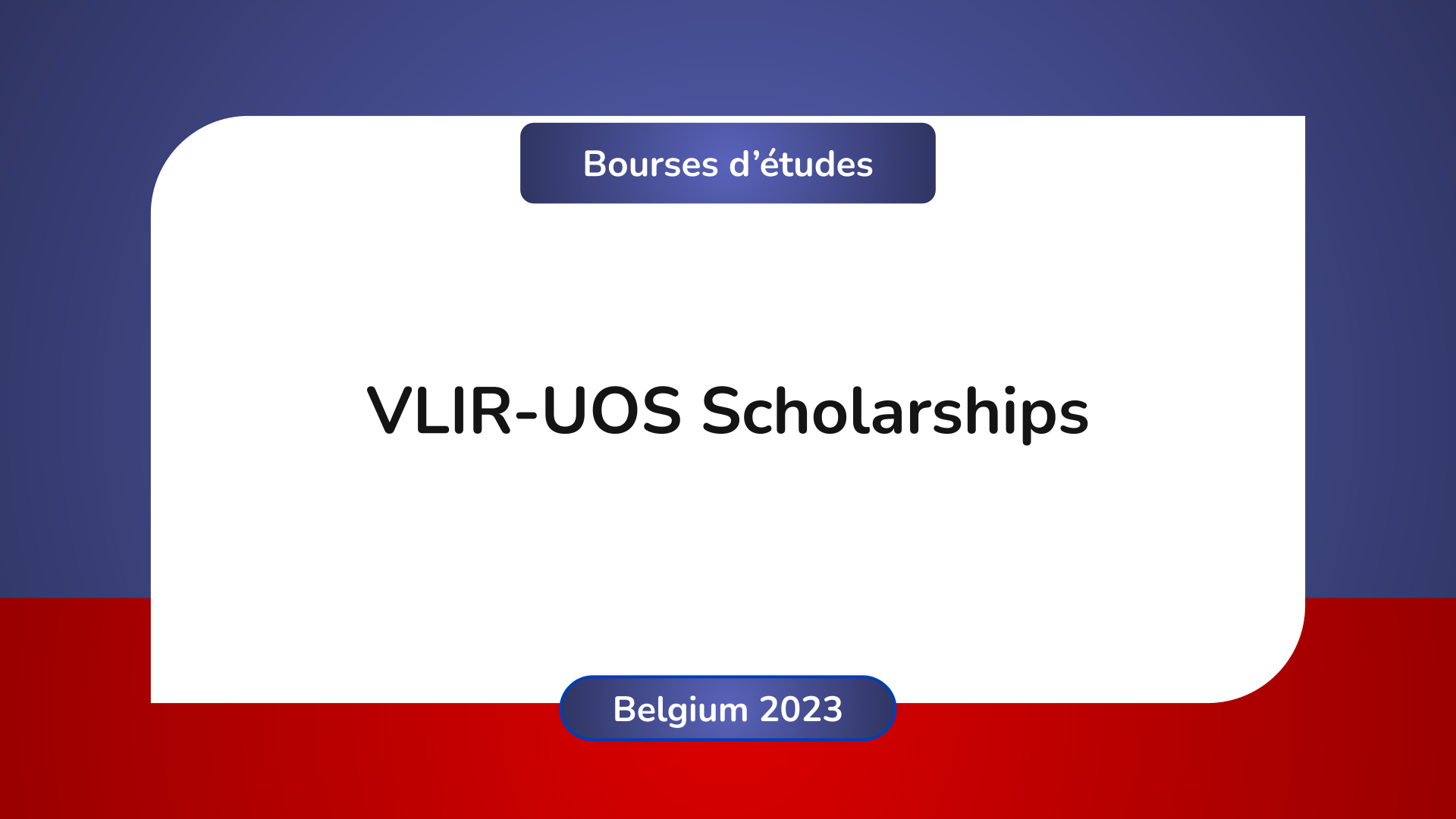VLIR-UOS Scholarships Belgium