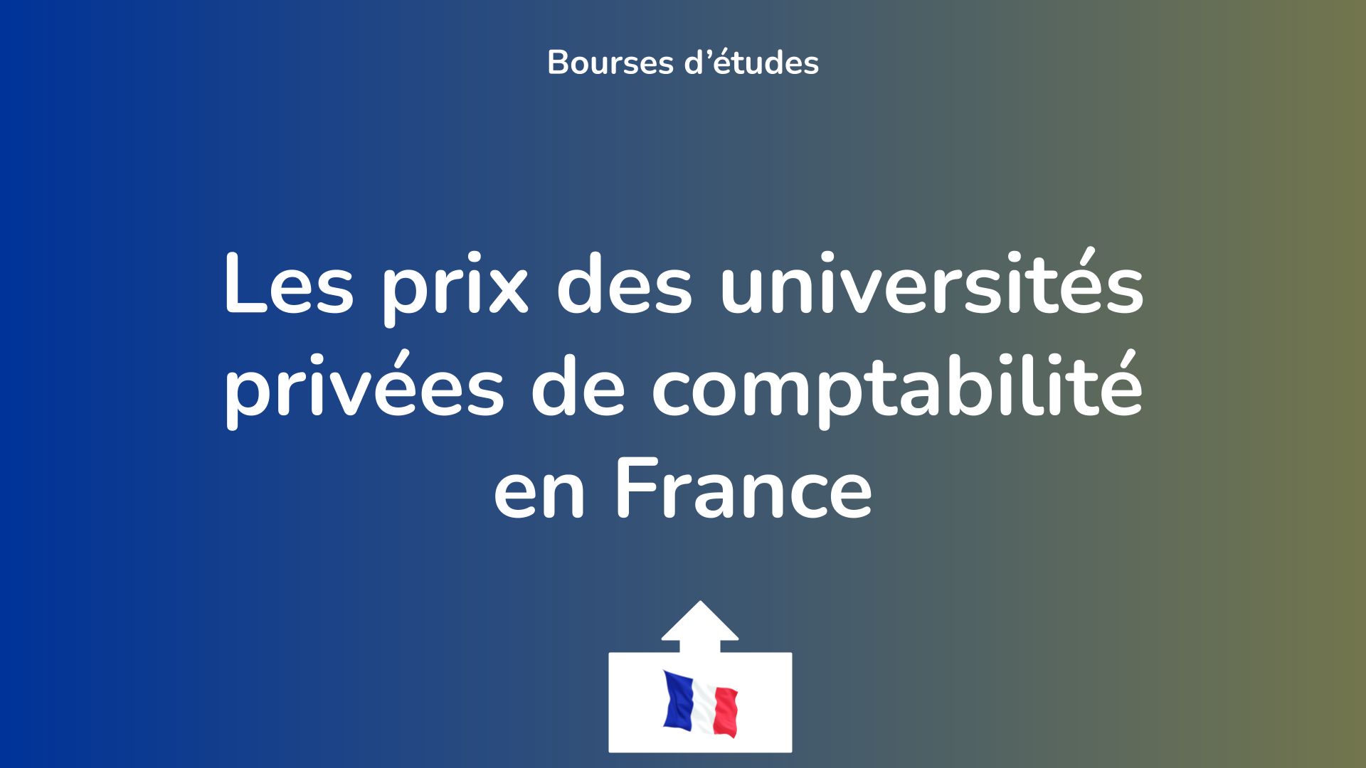 Les prix des universités privées de comptabilité en France.